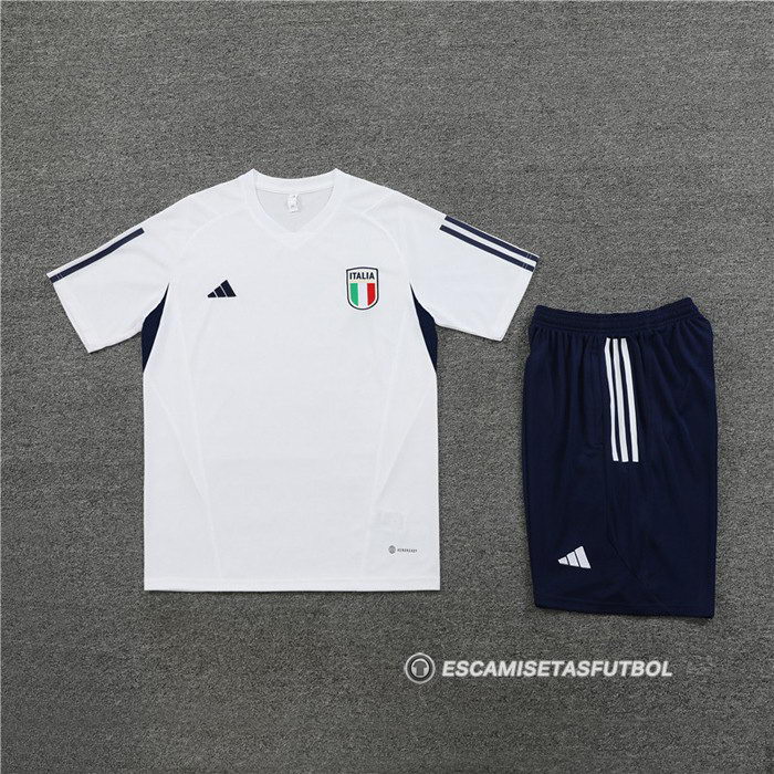 Chandal del Italia Manga Corta 23-24 Blanco - Pantalon Corto